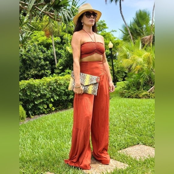 MM Couture Pants - Boho Strapless Set